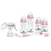 Set de Lactancia con Mamaderas Starter Rosado Nuvita