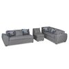 Sofá Seccional Modular Elegant Detail Houston 7 Cuerpos Gris