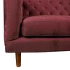 Sof&aacute; Tela Velvet Latam Home Brescia 2 Cuerpos