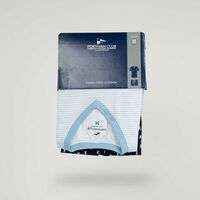 Pijama Manga Corta Hombre Portman Club Celeste, Gris-Melan, Gris-Oscur