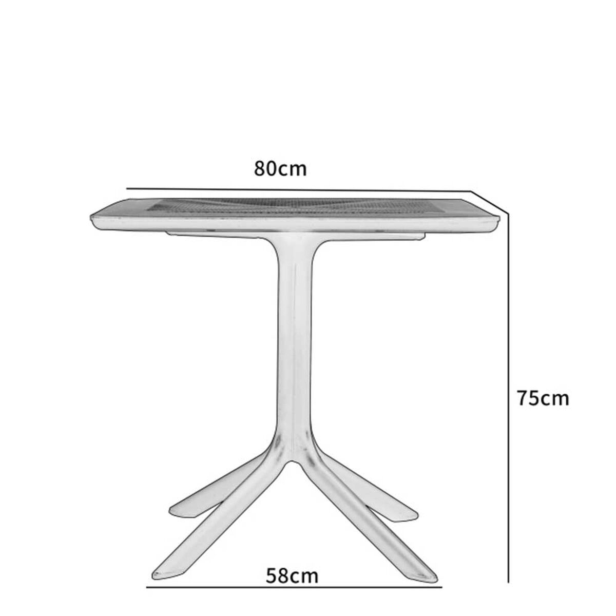 Juego de terraza Fm Furniture Línea E 4 Sillas