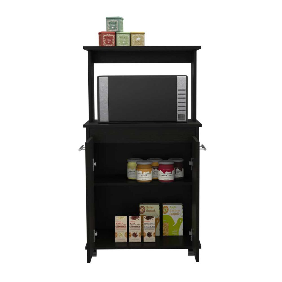 Mueble para Microondas TuHome Manchester Wengue 2 Puertas