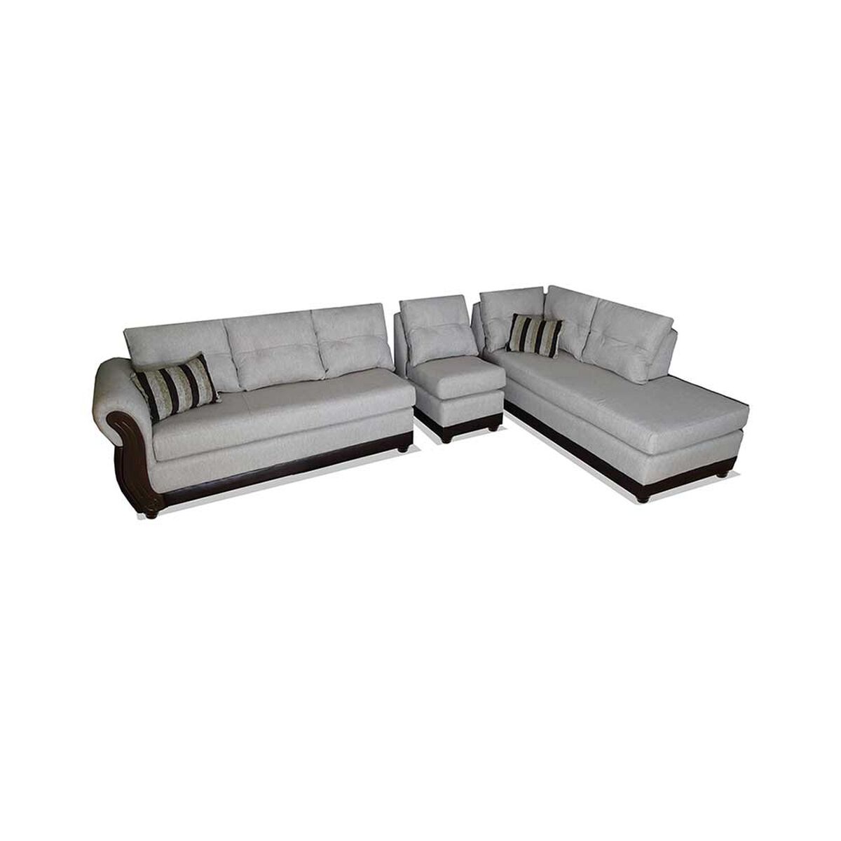 Sof&aacute; Seccional Elegant Detail New Girona modular Beige