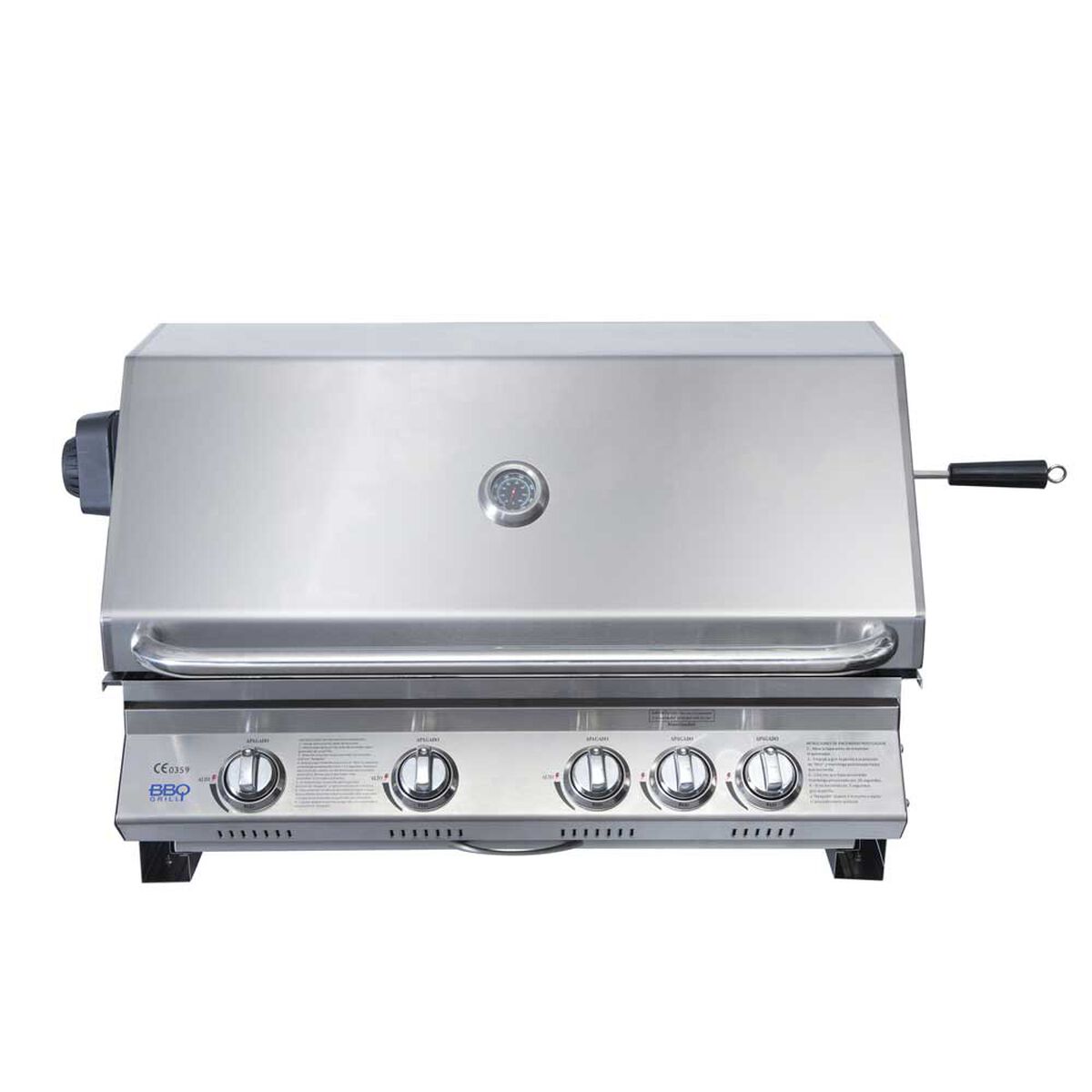 Parrilla a Gas Encendido Electrónico BBQ Grill Kansas Acero Inoxidable 4 Quemadores