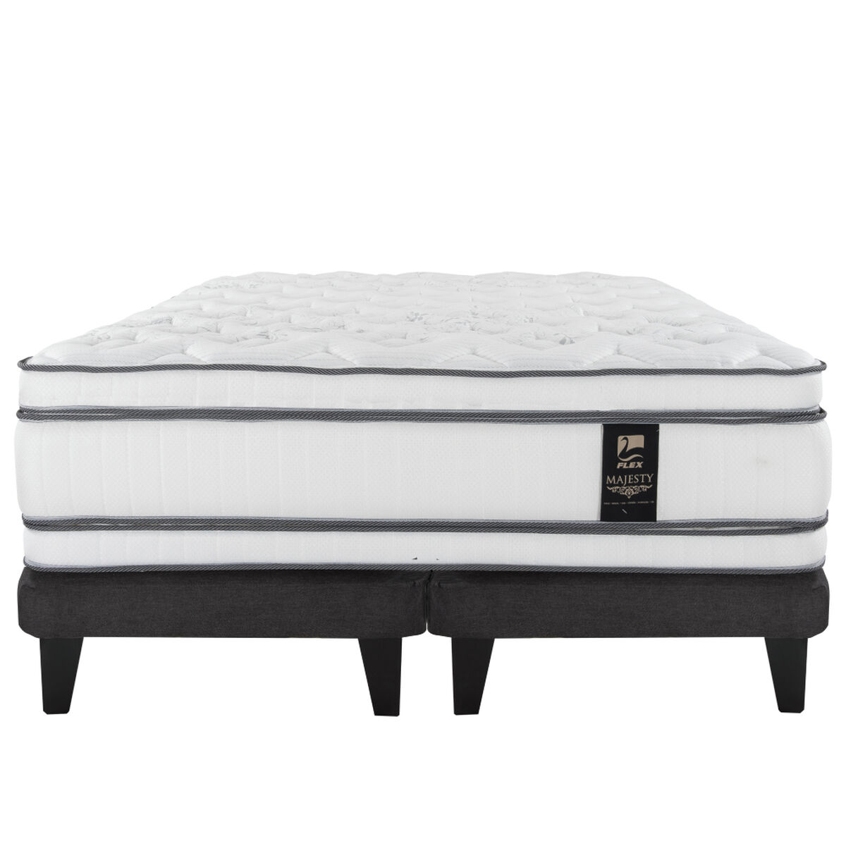 Cama Europea Flex 2 Plazas Majesty Base Dividida