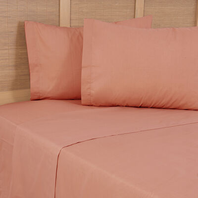 Imagen 1 del producto Juego de Sábanas Mashini 144 Hilos 2 Plazas Lisa Naranjo