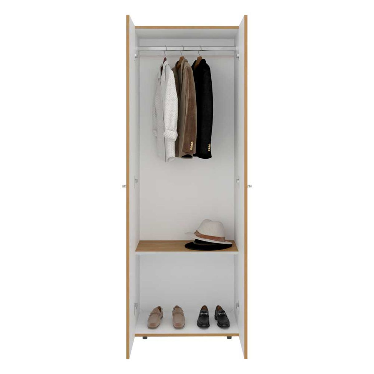Combo Closet Tuhome 3 Puertas con Colgador + M&oacute;dulo Superior Dreams Fresno
