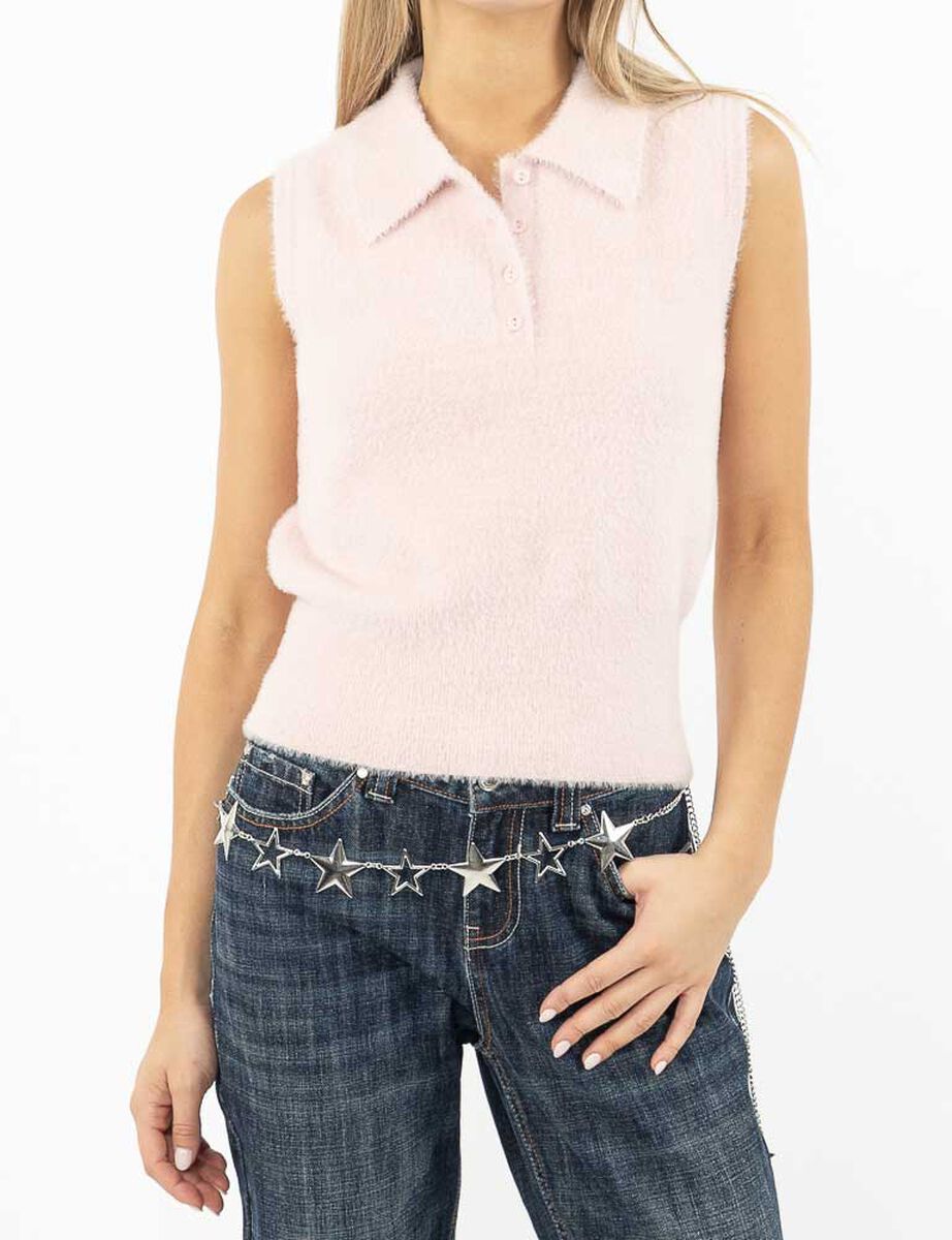 Sweater Sin Mangas Mujer Icono
