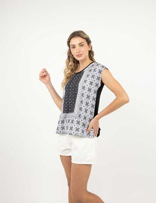 Imagen 1 del producto Polera Manga Corta Mujer Alma Morado, Negro