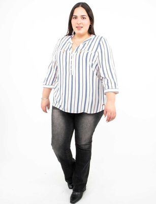 Imagen 2 del producto Blusa Manga Larga Mujer Extralindas Azul, Crudo, Negro, Verde