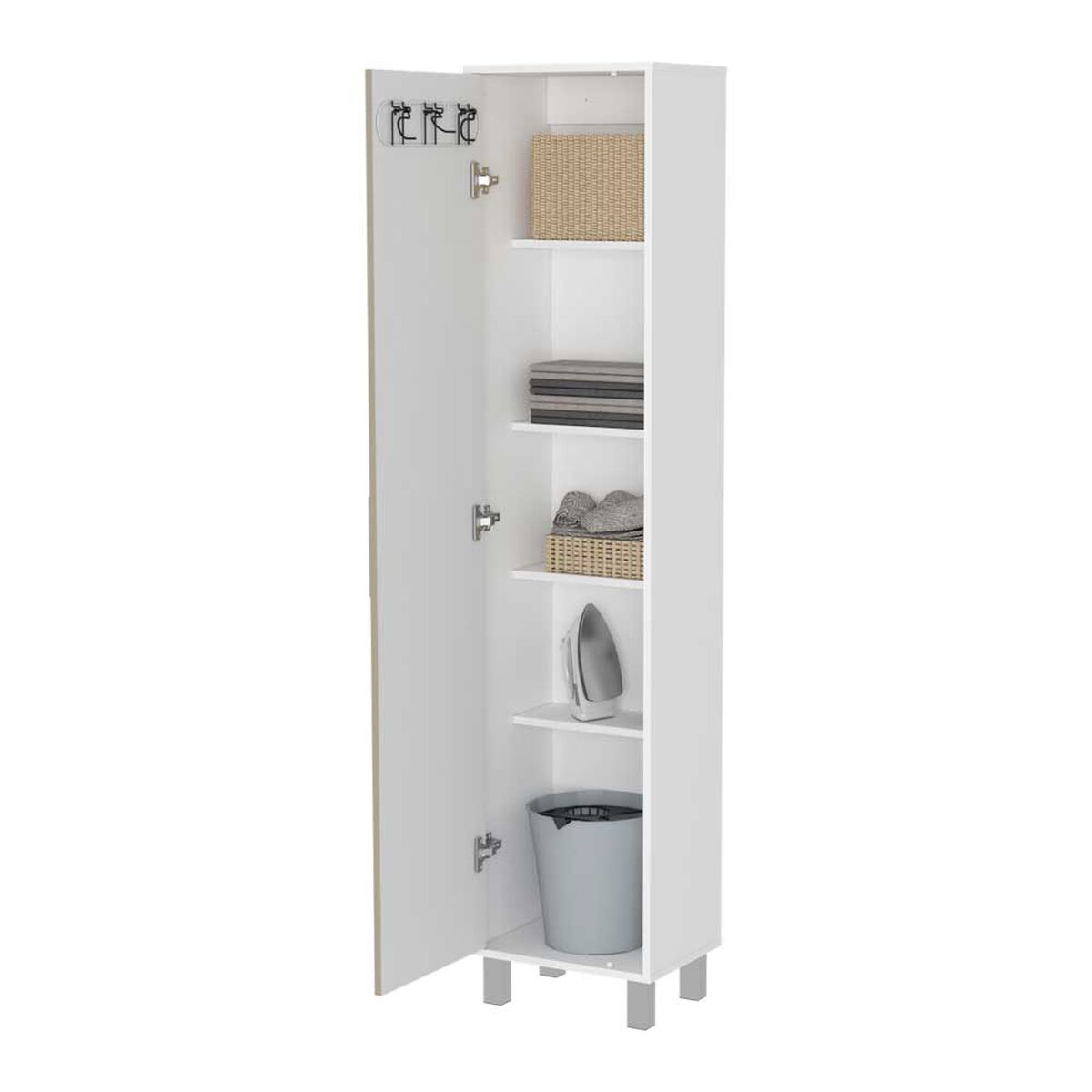 Mueble de Aseo TuHome Laska 1 Puerta Blanco Rovere