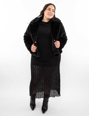 Imagen 2 del producto Chaqueta Peluda Mujer Extralindas Negro