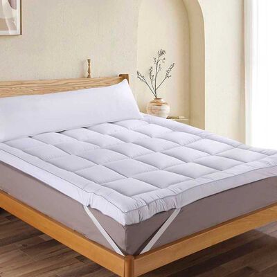 Topper Illusions 1 Plaza Microfibra Blanco