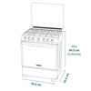 Cocina a Gas Mabe ANDES7650FX1 5 Quemadores