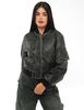 Chaqueta Bomber Varsity Ecocuero Mujer Icono