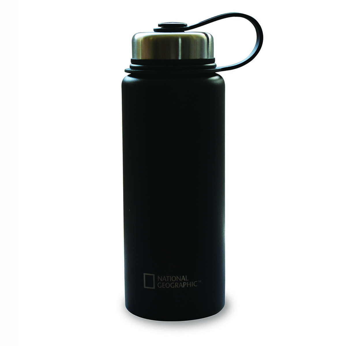 Botella Metálica National Geographic 900ml Negro