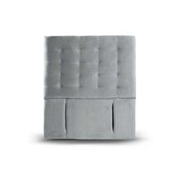 Respaldo Latam Home 1 Plaza Napoles Tela Velvet Gris
