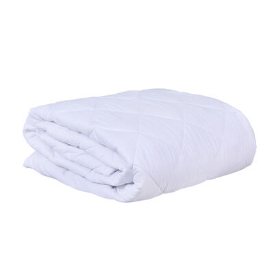 Cubrecolchón Mashini 1 Plaza Ajustable Blanco
