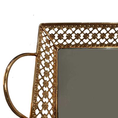 Imagen 2 del producto Bandeja Metal Vgo Espejada Rectangular 30 x 20 cm Dorado