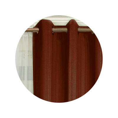 Imagen 2 del producto Combo Cortinas Doral Emilia 220 x 140 cm Terracota
