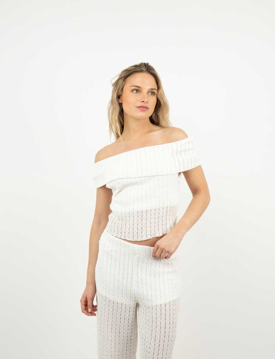 Polera Bardot Mujer Icono