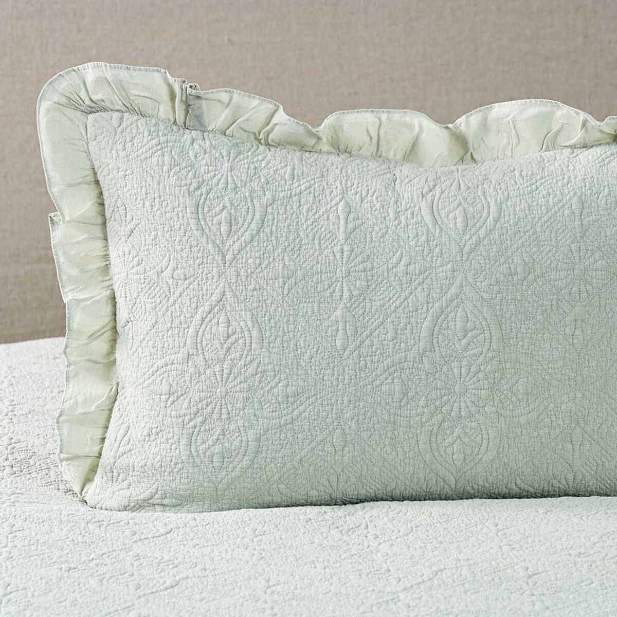 Quilt Royal Supreme 1.5 Plazas Ruffle Sage