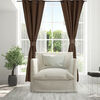 Set Cortinas Doral Amazon City  220 x 140 cm Café