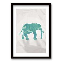 Cuadro Decorativo Retela Elephant Green 50 x 35 cm