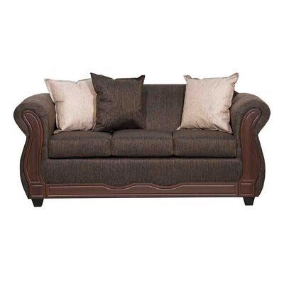 Imagen 1 del producto Sofá Black Factory Serrano 3 Cuerpos Café