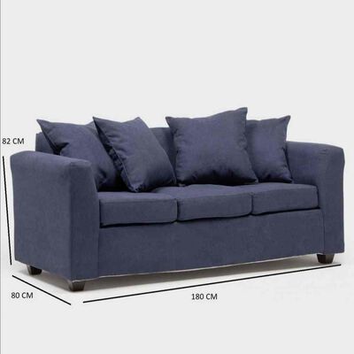 Imagen 2 del producto Sofá Cabsur Viena 3 Cuerpos Azul