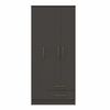 Clóset Vekkahome Pequim 3 Puertas 2 Cajones Negro