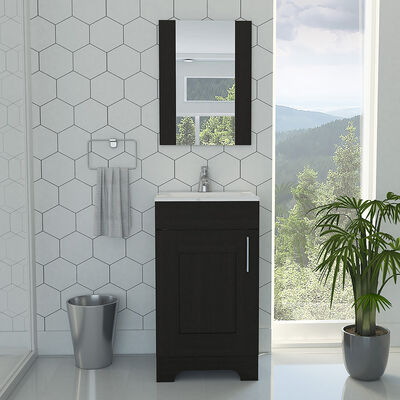 Imagen 1 del producto Combo Espejo Bath 300 + Mueble Lavamanos Barcelona TuHome
