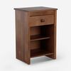 Cama Europea Rosen 1,5 Plazas Pratta + Respaldo + Velador Ferrera