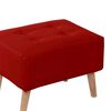 Pouf Latam Home Niza PU Rojo
