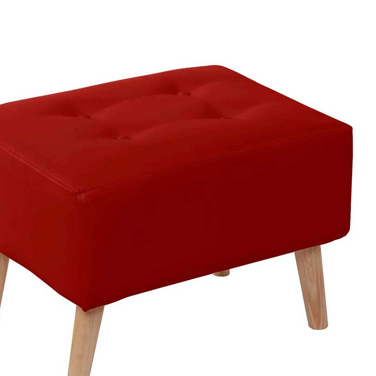 Pouf Latam Home Niza PU Rojo