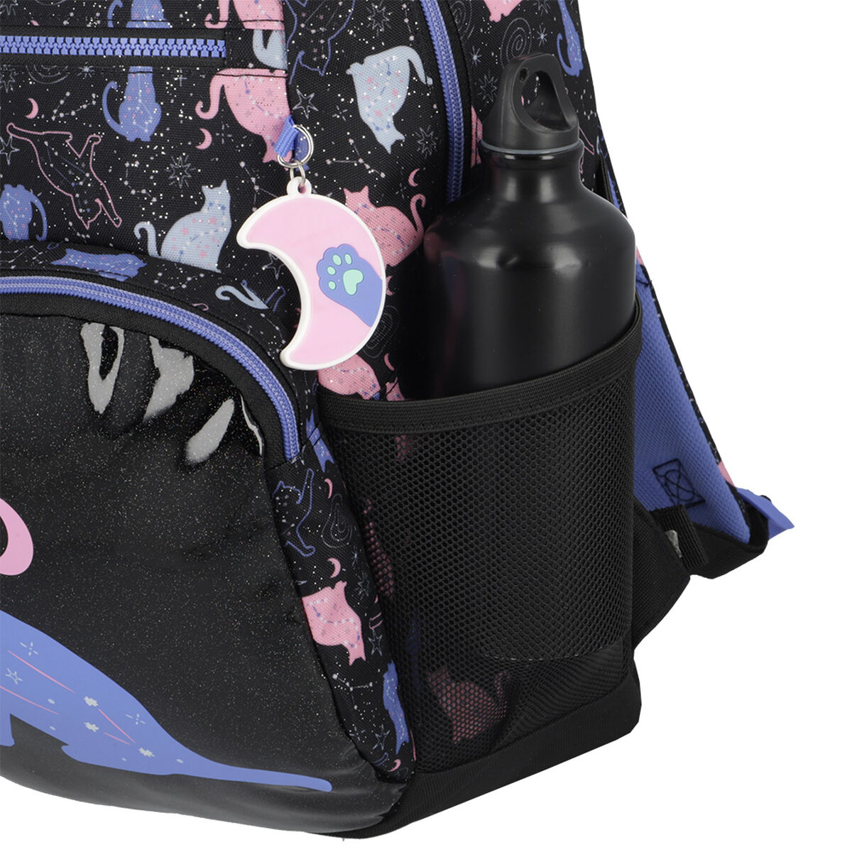 Mochila Xtrem Bolt 5XT Gato Negro/Púrpura