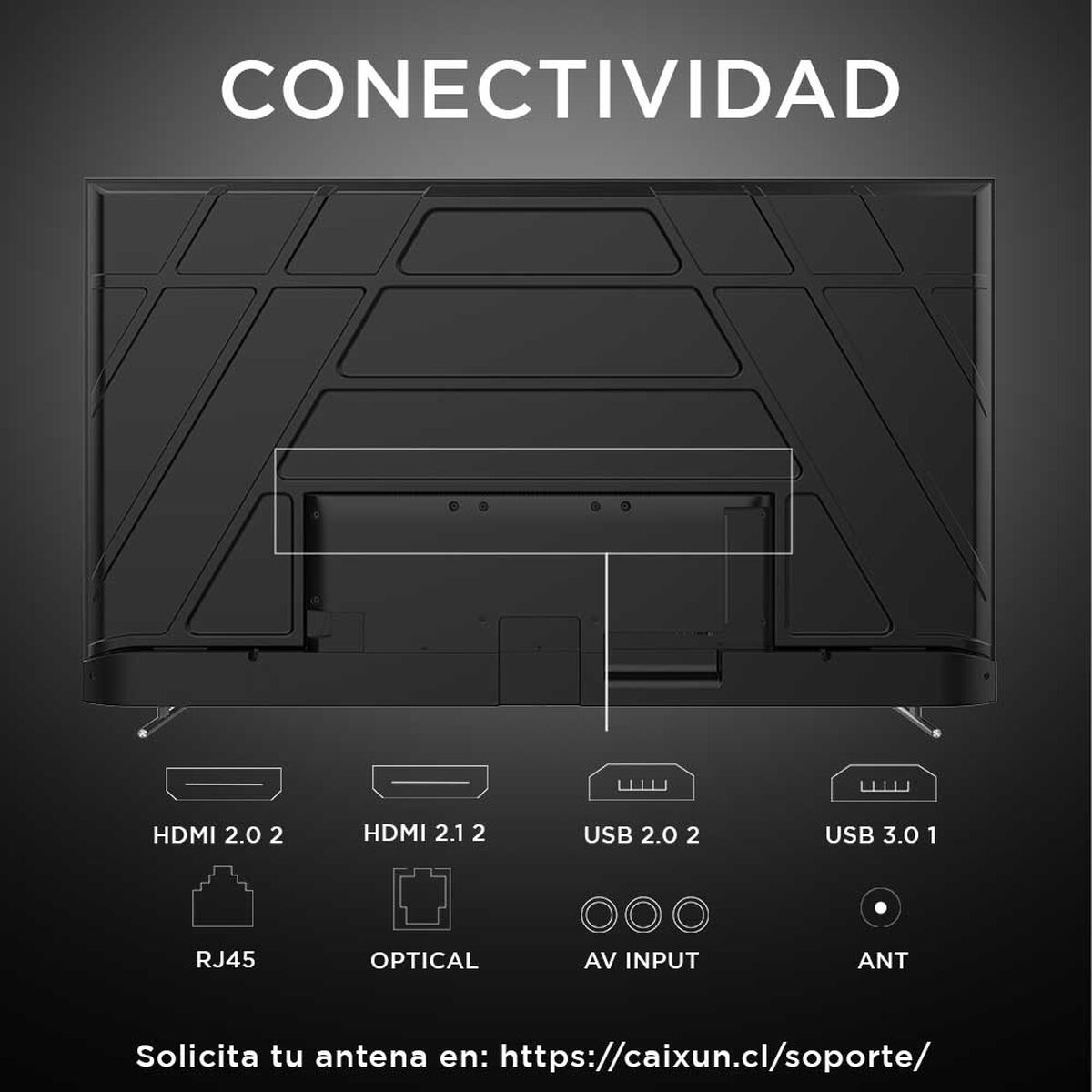LED 75" Caixun C75V1UG Smart TV 4K UHD