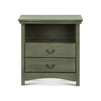 Velador CIC Indo 2 Cajones Olivo