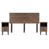 Cama Europea Rosen Base Dividida King Driven + Respaldo + 2 Veladores Sicilia