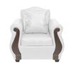 Juego de Living Innovamuebles New Bugambilia PU Sofá 3 Cuerpos + Sofá 2 Cuerpos + Butaca 1 Cuerpo 1 Cuerpo Blanco 