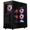 Gabinete BitFenix/ ​​Hades + Fuente de Poder 600W / 4 ventiladores/ Negro