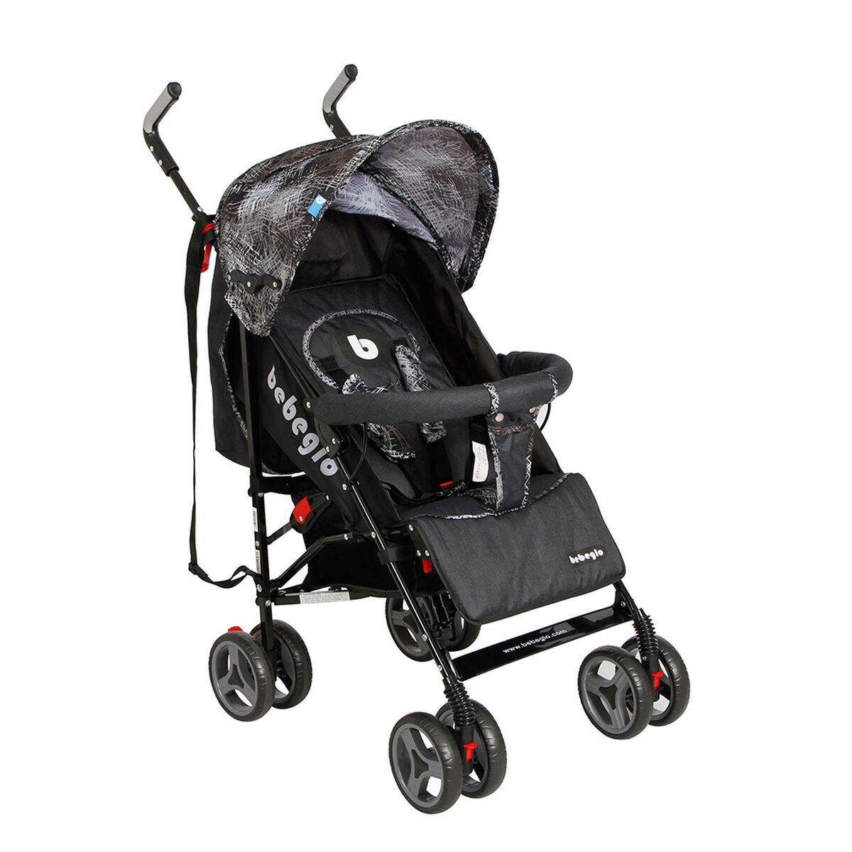 Coche Paraguas Bebeglo RS-1395-4 Gris