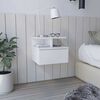 Velador Rectangular TuHome Dreams 1 Cajón Blanco