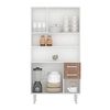 Mueble de Cocina Aaa Design KT121 2 Cajones 6 Puertas Blanco Teka