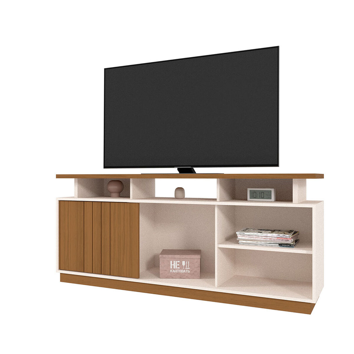 Rack TV Vekkahome Salvador 65" Pulgadas Gris