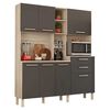 Mueble de Cocina Onessta Encanto 2 Cajones 7 Puertas Avena Grafito