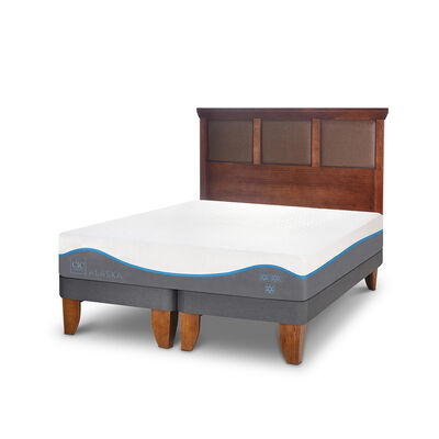 Imagen 2 del producto Cama Europea CIC Base Dividida 2 Plazas Alaska + Respaldo