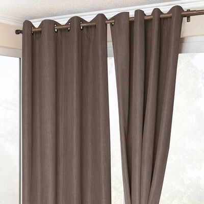 Imagen 2 del producto Juego de Cortina Doral Melbourne 140x220 cm Café