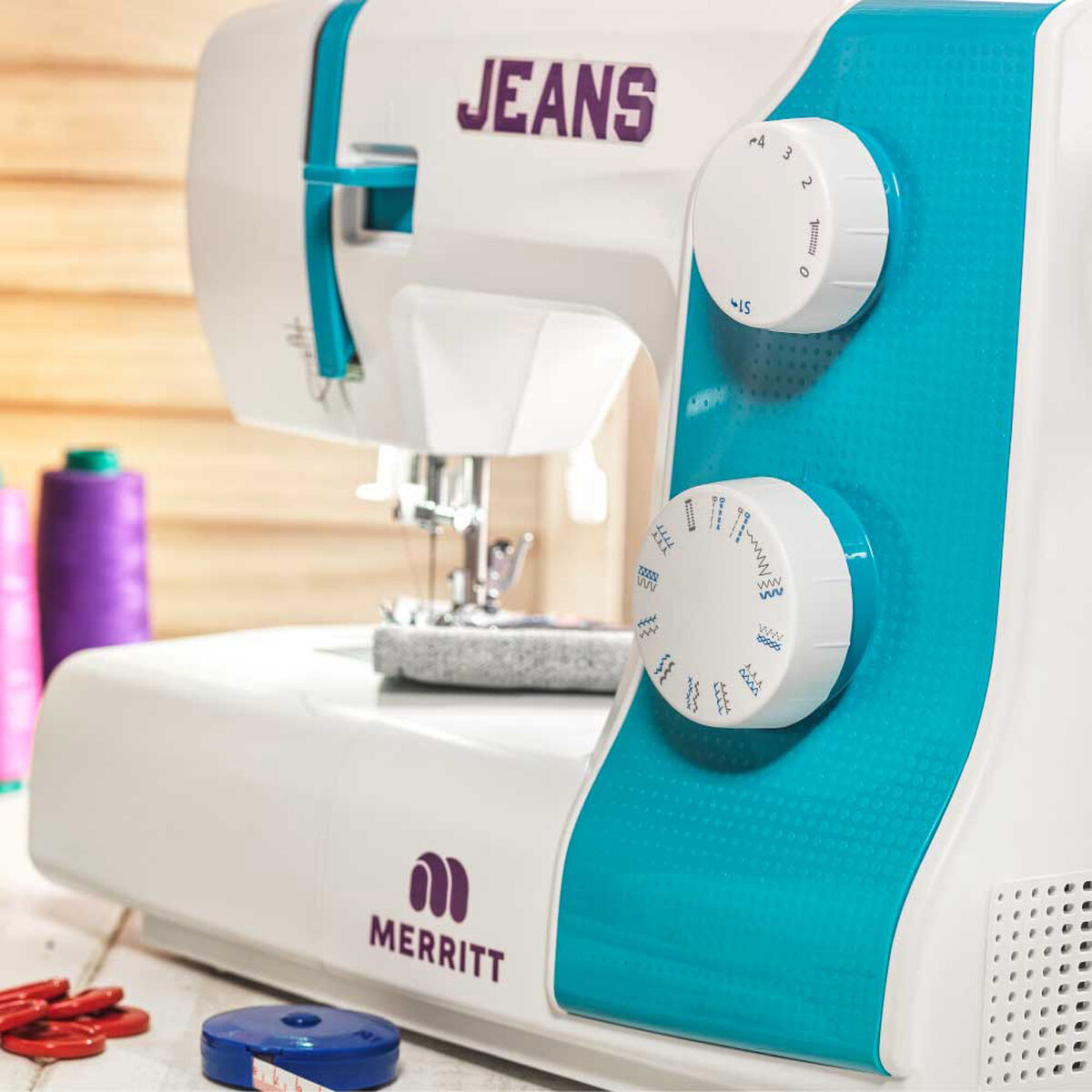 Máquina de Coser Brazo Libre Merritt ME Jeans Edition