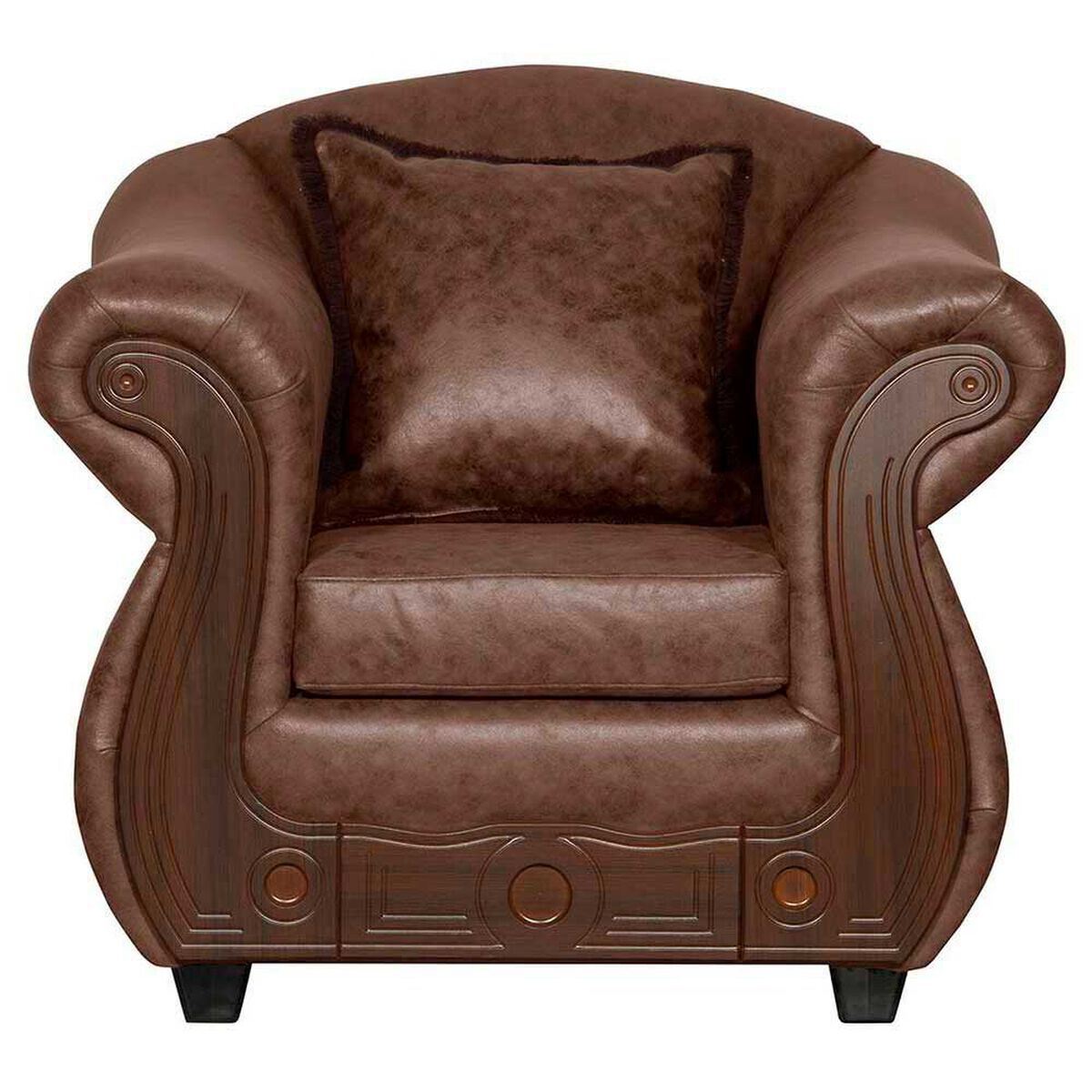 Juego de Living Black Factory Estambul 5 Cuerpos Chocolate